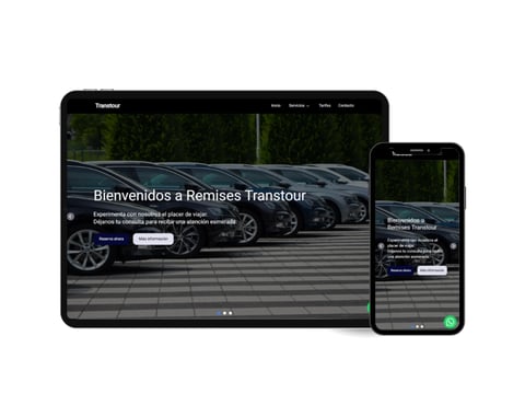 Sitio web para Remises & Transporte Ejecutivo B2B