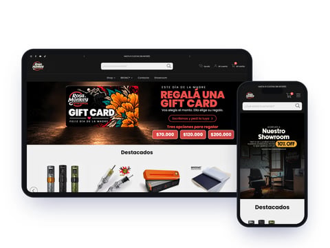 E-commerce Rosa Monkey — Insumos para tatuajes