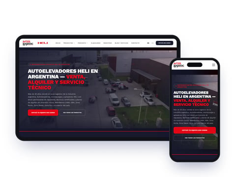 Interlogistic — Sitio web para autoelevadores HELI