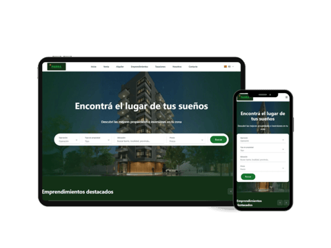 Sito web per Parra Desarrollos Urbanos: Immobiliare e Marketing Digitale 360