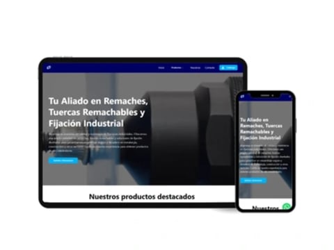 Sito web B2B per Argenrap: Vendita di Rivetti